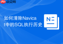 如何清除Navicat中的SQL执行历史