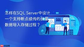 怎样在SQL Server中设计一个支持断点续传的批量数据导入存储过程？