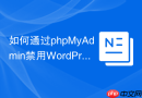 如何通过phpMyAdmin禁用WordPress故障插件？