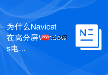 为什么Navicat在高分屏Windows电脑上界面模糊
