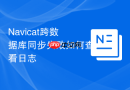 Navicat跨数据库同步失败如何查看日志