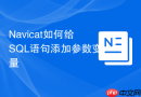 Navicat如何给SQL语句添加参数变量