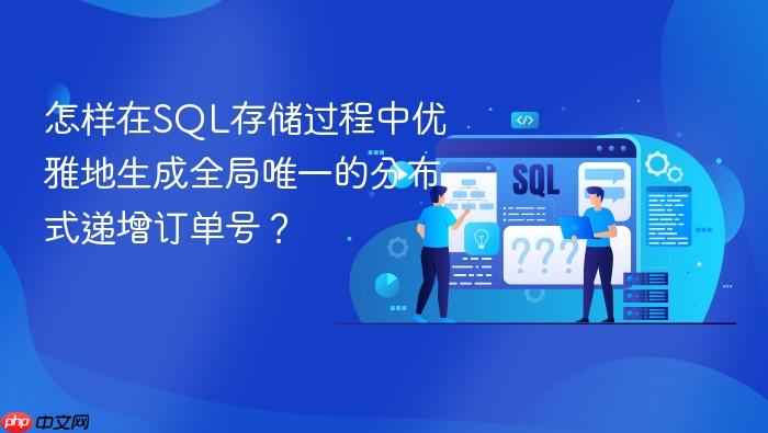 怎样在sql存储过程中优雅地生成全局唯一的分布式递增订单号？