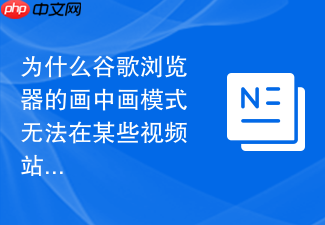 为什么谷歌浏览器的画中画模式无法在某些视频站开启?
