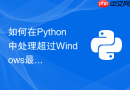 如何在Python中处理超过Windows最大路径长度限制的文件？