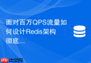面对百万QPS流量如何设计Redis架构彻底杜绝雪崩隐患？