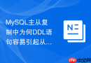 MySQL主从复制中为何DDL语句容易引起从库严重卡顿