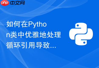如何在python类中优雅地处理循环引用导致的内存泄漏问题