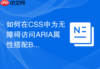 如何在css中为无障碍访问aria属性搭配bem状态类?