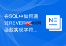 在SQL中如何通过REVERSE函数实现字符串的反转匹配