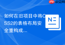 如何在旧项目中将CSS2的表格布局安全重构成CSS3的grid