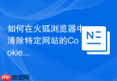 如何在火狐浏览器中清除特定网站的cookie和数据?
