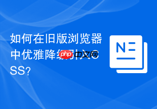 如何在旧版浏览器中优雅降级引入css?