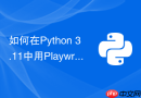 如何在python 3.11中用playwright快速爬取异步加载网页？