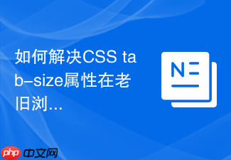 如何解决css tab-size属性在老旧浏览器失效问题?