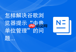 怎样解决谷歌浏览器提示“由贵单位管理”的问题