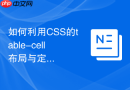如何利用CSS的table-cell布局与定位解决垂直居中兼容性