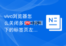 vivo浏览器怎么关闭多窗口界面下的标签页左右滑动切换功能?