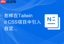 怎样在tailwind css项目中引入自定义css文件？