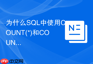 为什么sql中使用count(*)和count(列名)返回的结果不同?