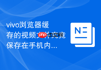 vivo浏览器缓存的视频文件究竟保存在手机内存的哪个文件夹里? - php中文网
