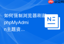 如何强制浏览器刷新phpMyAdmin主题资源