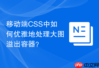 移动端css中如何优雅地处理大图溢出容器?