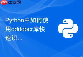 python中如何使用ddddocr库快速识别文字点选验证码?
