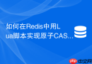 如何在redis中用lua脚本实现原子cas并发更新?