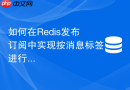 如何在redis发布订阅中实现按消息标签进行客户端精准过滤