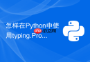 怎样在Python中使用typing.Protocol实现结构子类型？