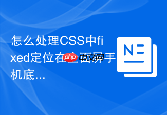 怎么处理css中fixed定位在全面屏手机底部安全区safe area的适配