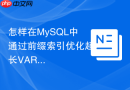 怎样在MySQL中通过前缀索引优化超长VARCHAR字段？