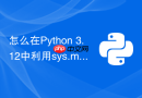 怎么在Python 3.12中利用sys.monitoring进行低开销监控？