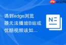 遇到edge浏览器无法播放b站或优酷视频该如何更新插件?