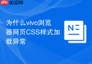 为什么vivo浏览器网页css样式加载异常