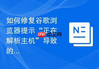 如何修复谷歌浏览器提示“正在解析主机”导致的加载缓慢?