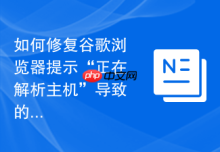 如何修复谷歌浏览器提示“正在解析主机”导致的加载缓慢？