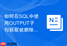 如何在SQL中使用OUTPUT子句获取被删除的数据