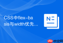 CSS中flex-basis与width优先级关系是怎样的