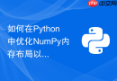 如何在Python中优化NumPy内存布局以提升访问速度