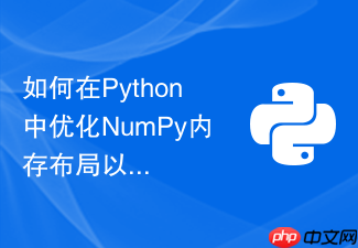 如何在python中优化numpy内存布局以提升访问速度