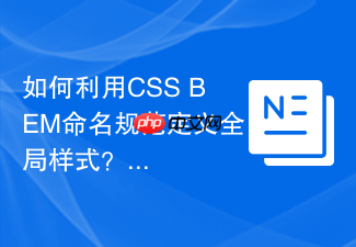 如何利用css bem命名规范定义全局样式?