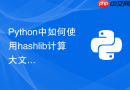 python中如何使用hashlib计算大文件的md5值？
