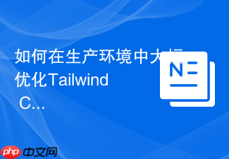 如何在生产环境中大幅优化tailwind css打包体积?