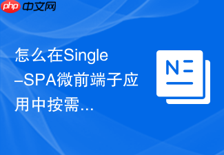 怎么在single-spa微前端子应用中按需挂载和卸载css