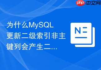 为什么mysql更新二级索引非主键列会产生二次io开销?