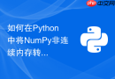 如何在Python中将NumPy非连续内存转为连续内存