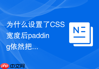 为什么设置了css宽度后padding依然把盒子撑大?
