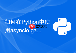 如何在python中使用asyncio.gather并发执行多个协程任务?
